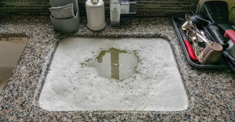 clogged drrain