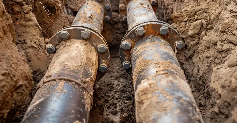 drain pipes in ground
