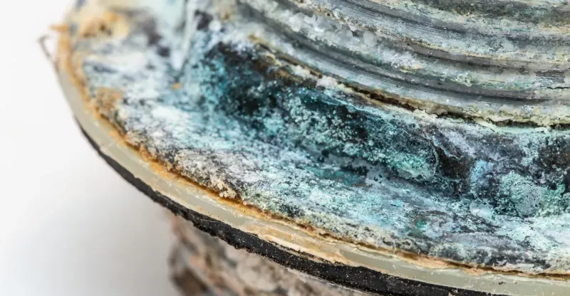 Aged copper pipes