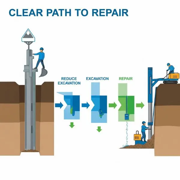 Saving You Money: Reducing the Cost to Fix a Broken Drain Pipe Underground — Hafke Plumbing, St. Petersburg FL