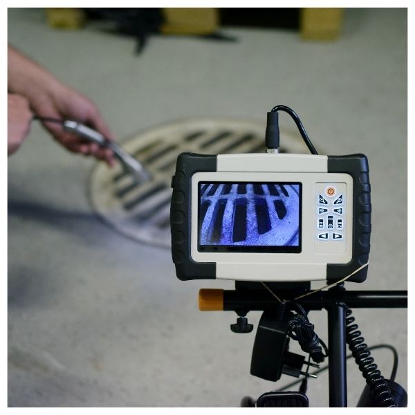 using a sewer inspection camera