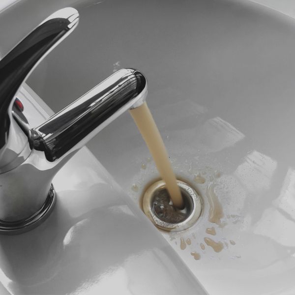 discolored water from faucet