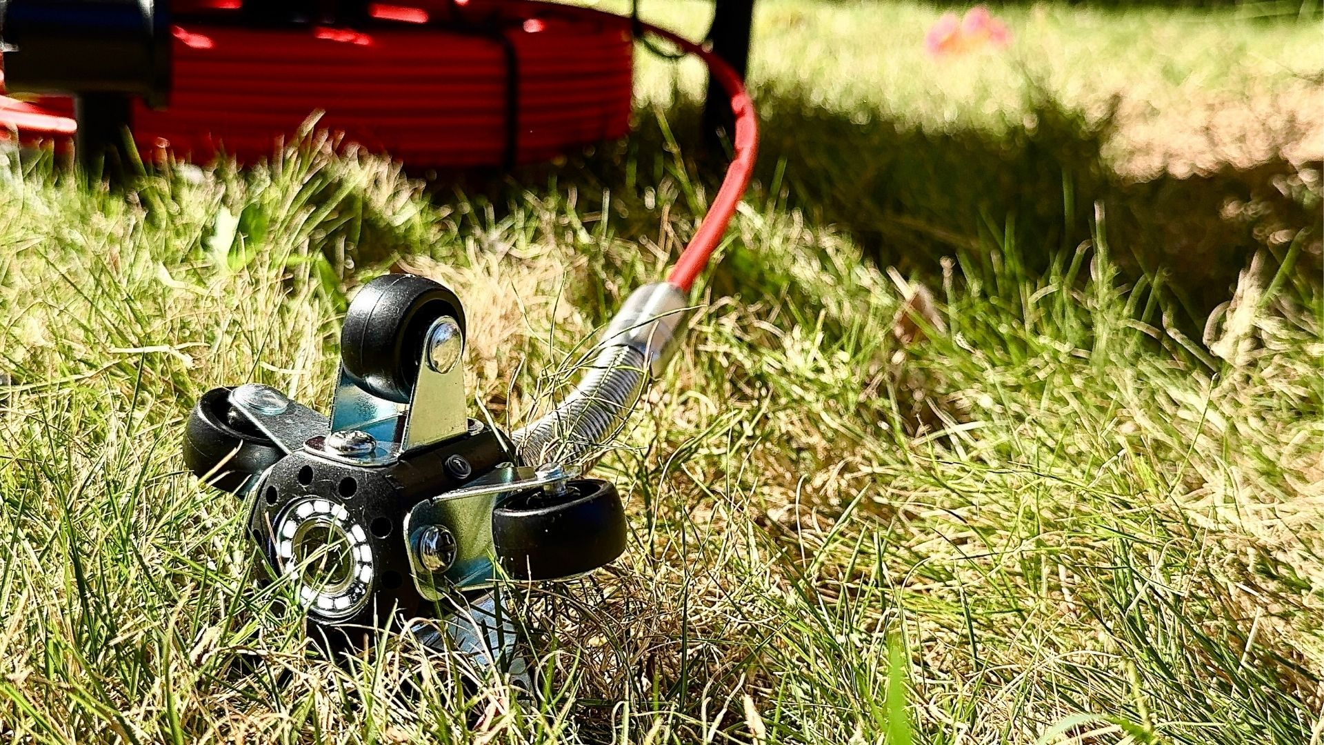 Sewer line inspection equipment.